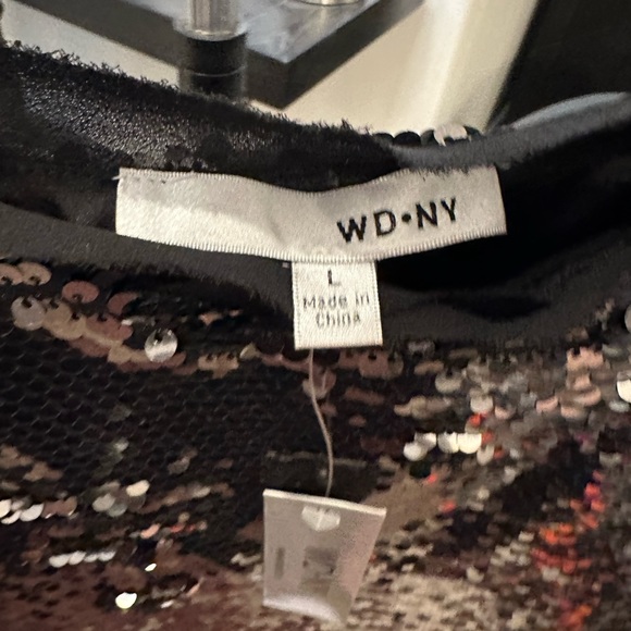 WD.NY glitz cami top Large, NWT - Picture 5 of 5
